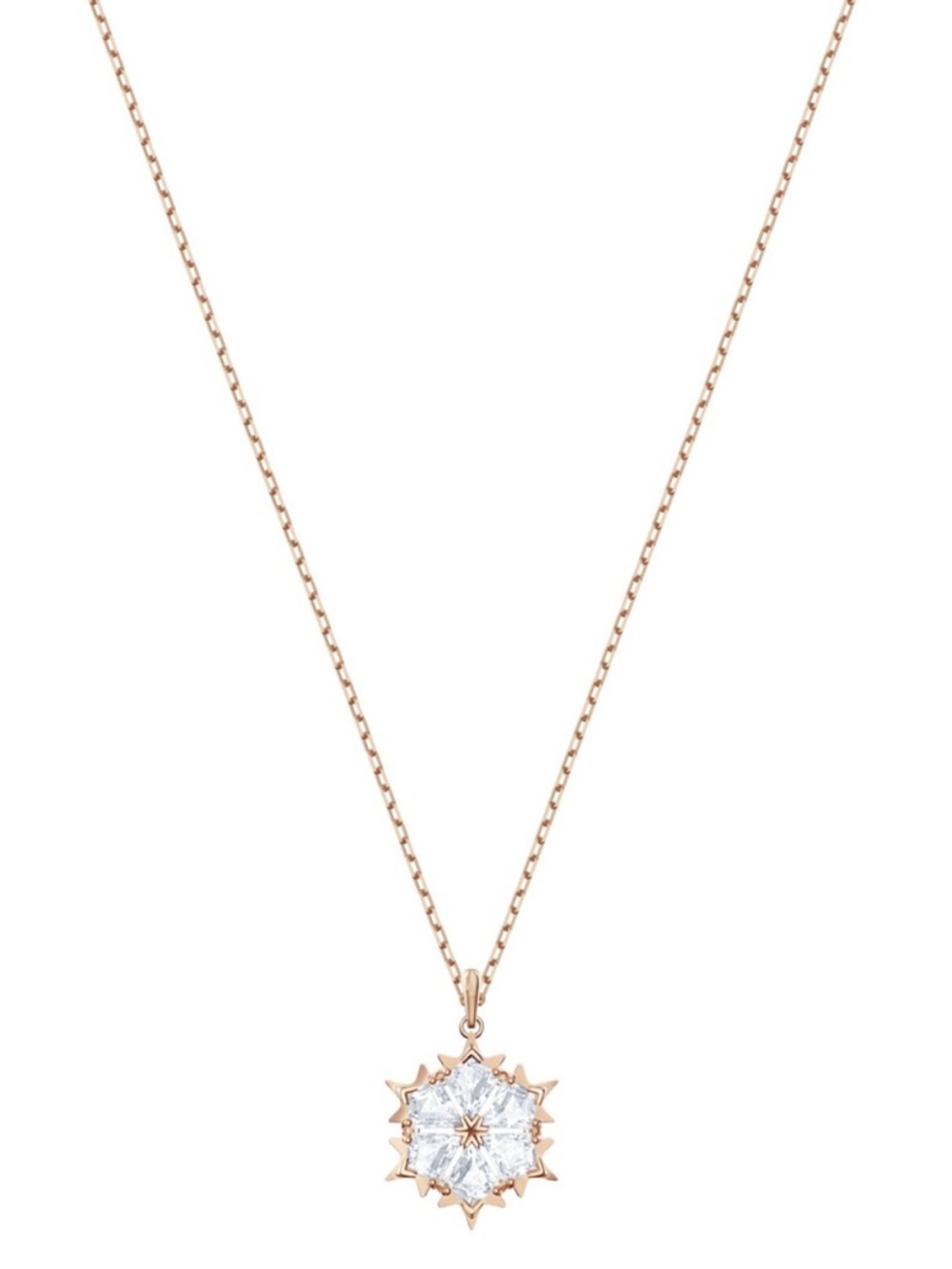 Swarovski Magic necklace, white, pink gold plated - NWT